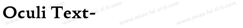 Oculi Text字体转换